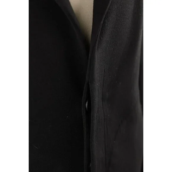 $1,480 Monobi Wool Down Filled Overcoat SZ XS Black